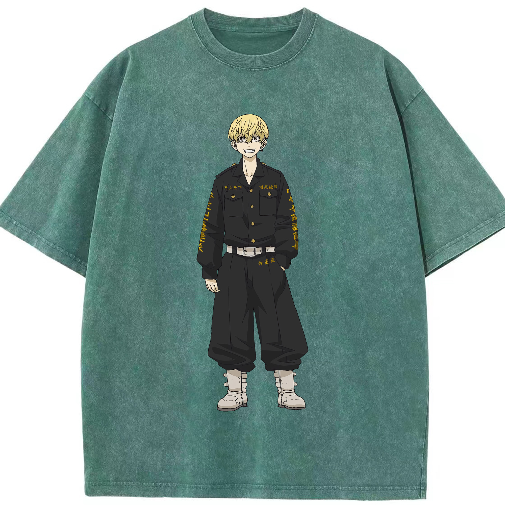 （画像用） 東京リベンジャーズ Tokyo Revengers 綿100% ヴィンテージ風 半袖Tシャツ（フロントプリント）